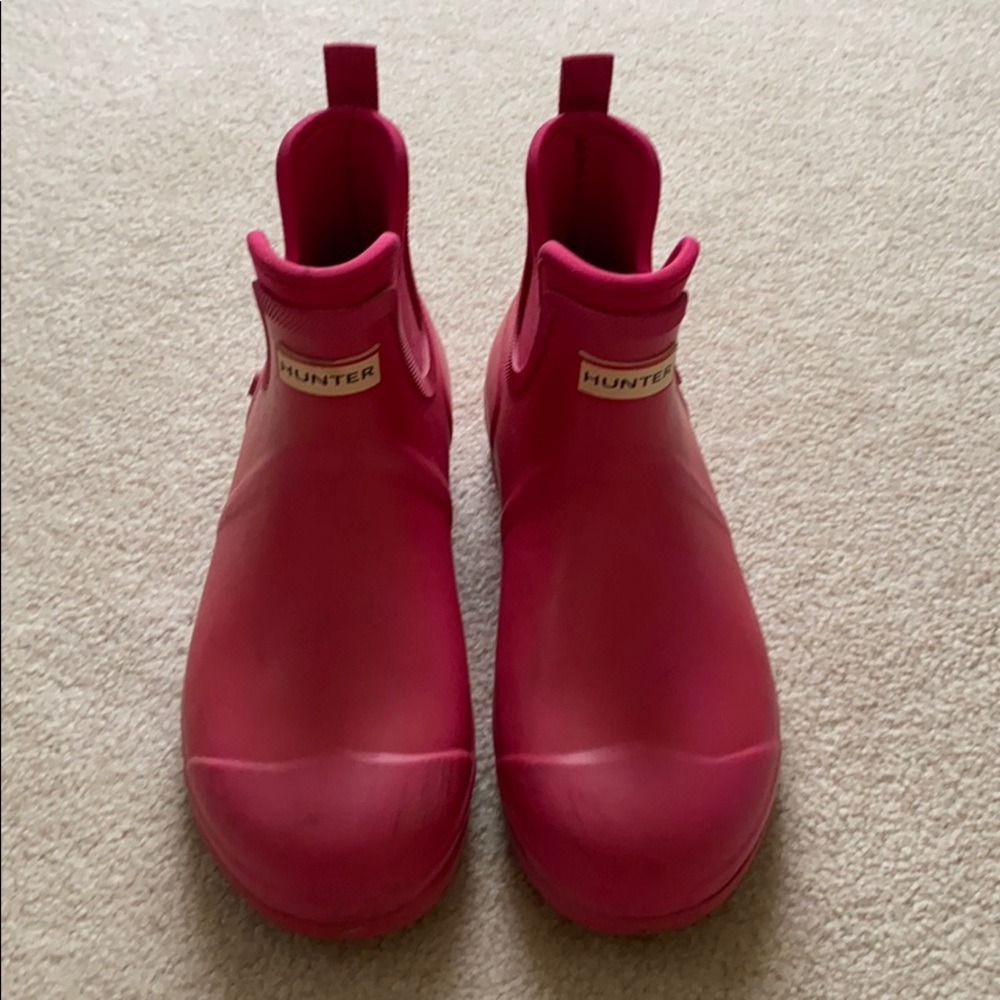 Pink hunter for target short rain boots